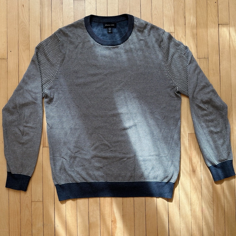 Porter & Ash Striped Crewneck Sweater